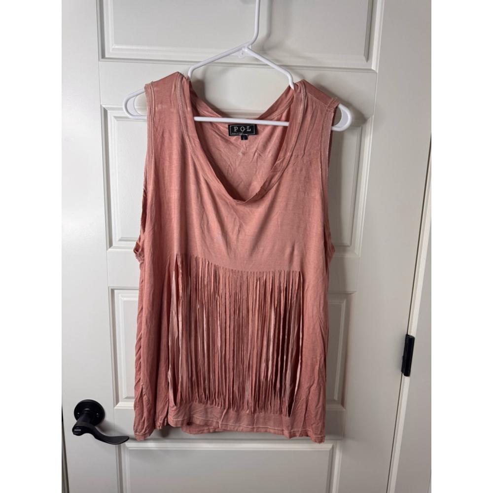 Women's POL Tank Top Size L Pink